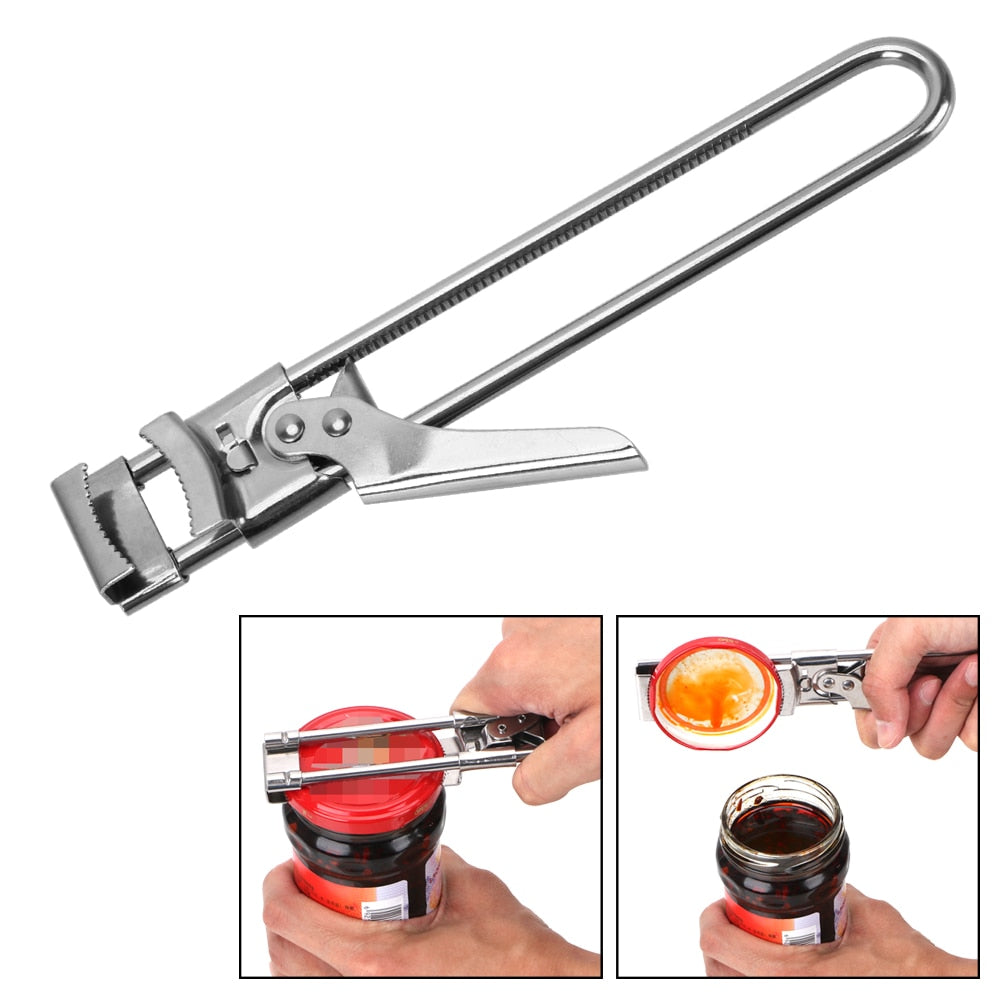 Manual Adjustable Stainless Steel Jar-Lid-Opener - Esteem Kitchen