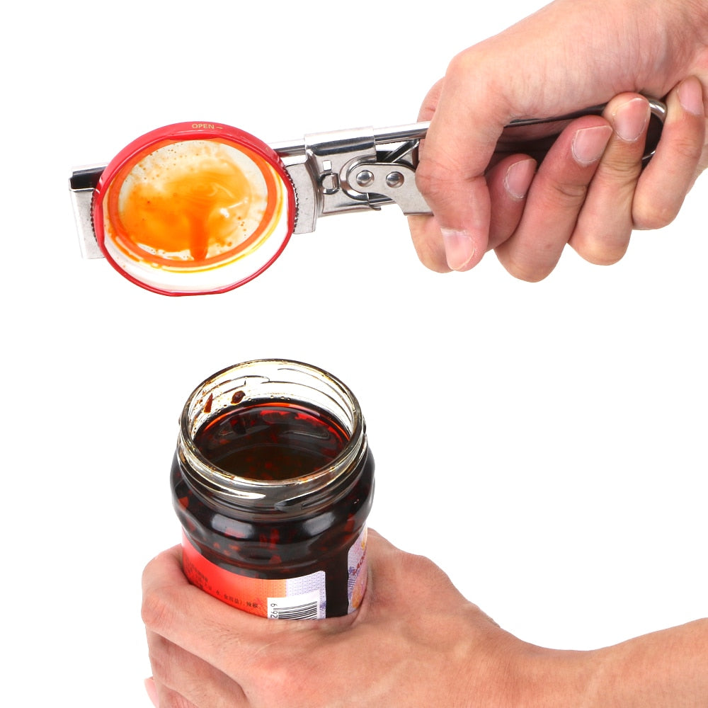 Manual Adjustable Stainless Steel Jar Lid Opener jar-lid-openers - Esteem Kitchen