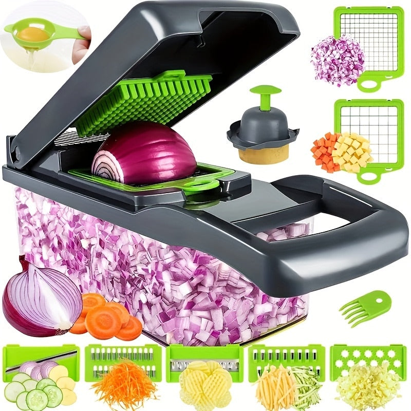 Chopper Manual Vegetable Slicer Cutter Fruit Potato Peeler Carrot Grater multifunction-food-slicer - Esteem Kitchen